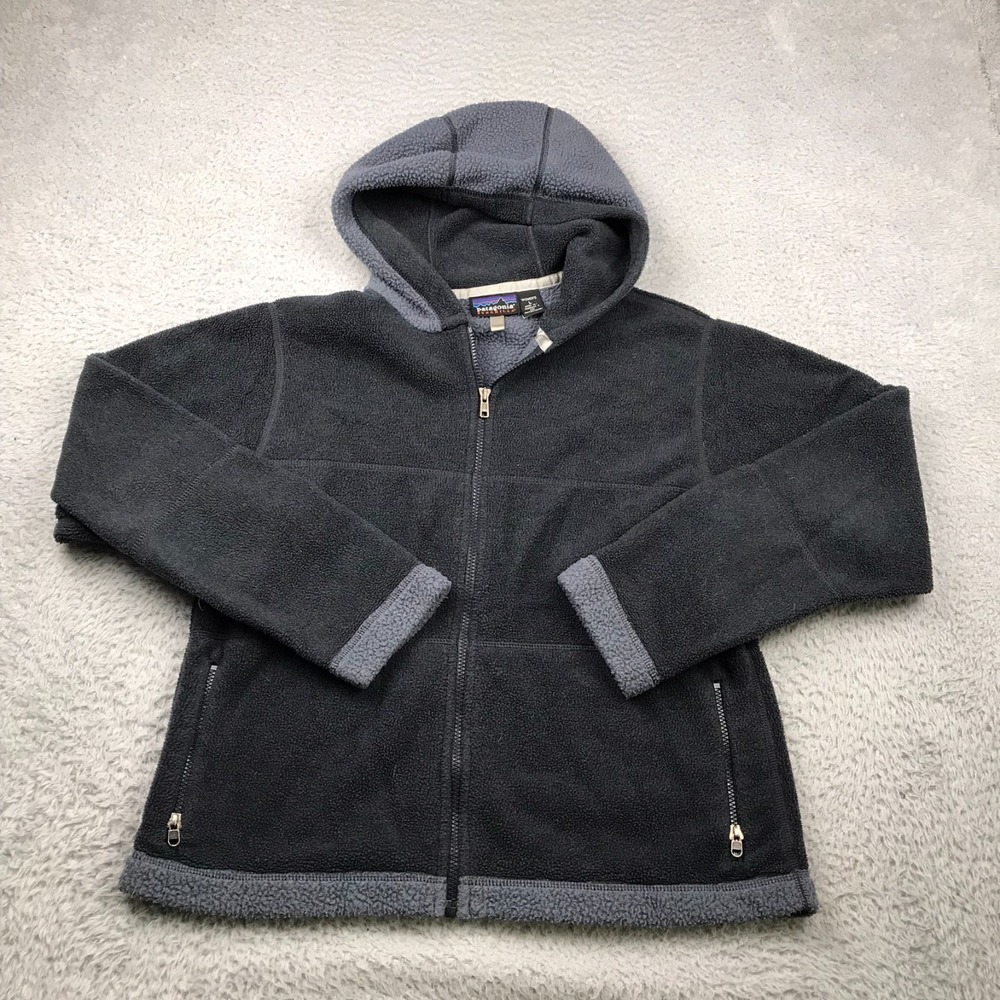 Vintage Patagonia Synchilla Arctic Jacket Womans L Majestic Purple Fleece Hooded
